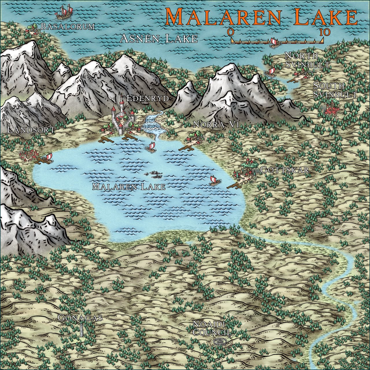 Nibirum Map: malaren lake by Ricko Hasche